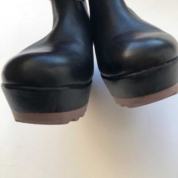 CAMPER Laika women’s leather black ankle boot violet platform soles zip up EU37 - Picture 10 of 16